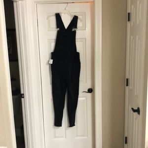 Free People Black overalls